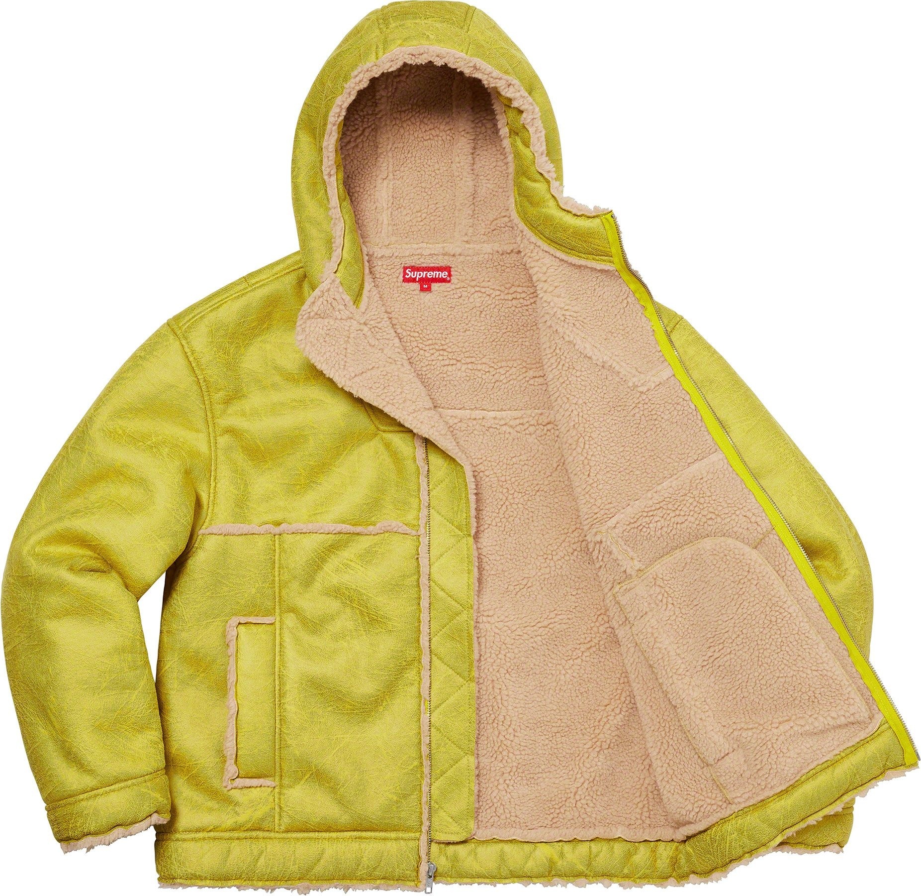 Faux Shearling Hooded Jacket view 17